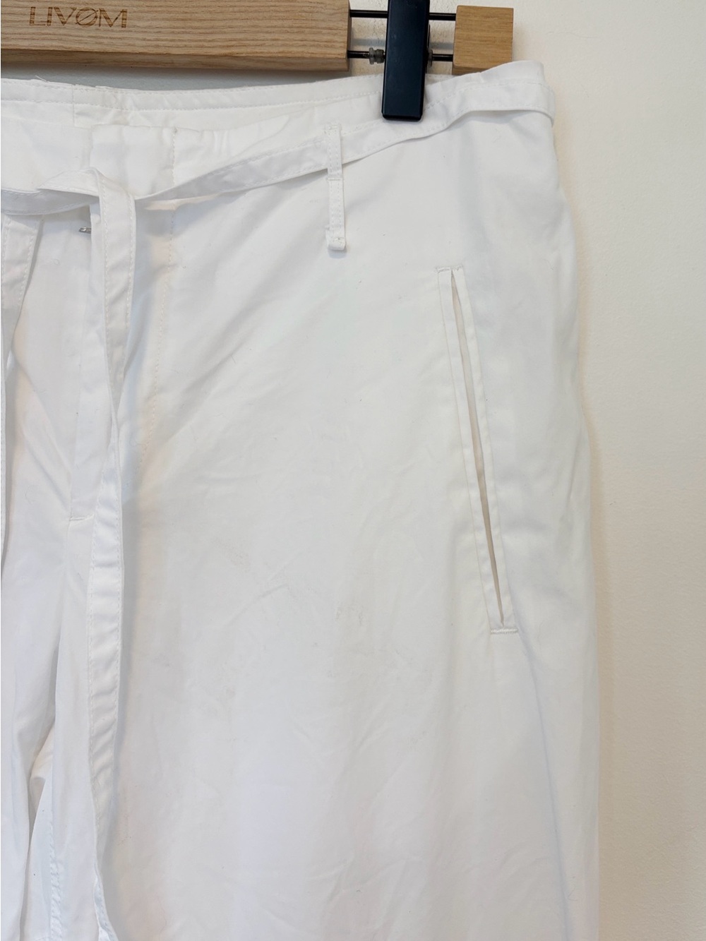 Rag & bone cotton wide leg cropped pants , sz : 4 - Picture 7 of 9